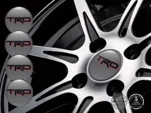 Toyota TRD Radaufkleber Ausgabe Luxusgewölbte Logos